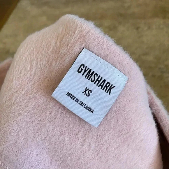 Gymshark Whitney Eyelash Knit Bandeau Crop Top Workout Gym Pressed Petal Pink:XS - Picture 9 of 9